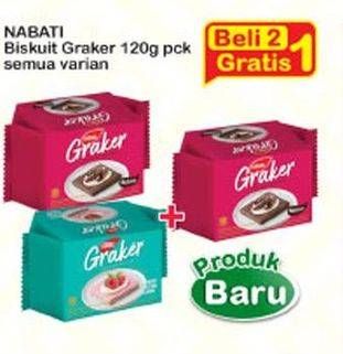 Promo Harga NABATI Graker Graham Crackers All Variants 120 gr - Indomaret