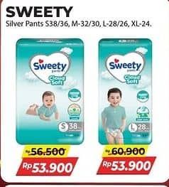 Promo Harga Sweety Silver Pants S38, M32, M30 30 pcs - Alfamart