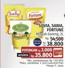 Promo Harga Sovia/Sania/Fortune Minyak Goreng  - LotteMart