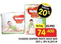 Promo Harga Huggies Pants M26, L20, XL18  - Superindo