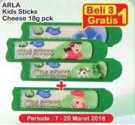 Promo Harga ARLA Kids Sticks Cheese 18 gr - Indomaret
