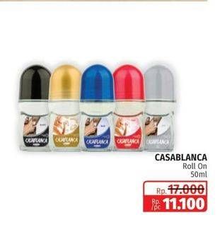 Promo Harga CASABLANCA Deodoran Roll On Wowen 50 ml - Lotte Grosir
