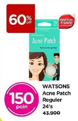 Promo Harga Watsons Acne Patch Regular 24 pcs - Watsons