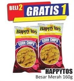 Promo Harga HAPPY TOS Tortilla Chips Merah 160 gr - Hari Hari