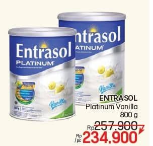Promo Harga Entrasol Platinum Vanilla 800 gr - LotteMart