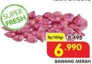 Promo Harga Bawang Merah per 100 gr - Superindo