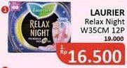 Promo Harga Laurier Relax Night 35cm 12 pcs - Alfamidi