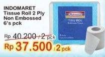 Promo Harga INDOMARET Tissue Roll 2 Ply Non Embossed 6 roll - Indomaret