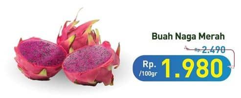 Promo Harga Buah Naga Merah per 100 gr - Hypermart