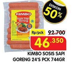 Promo Harga Kimbo Sosis Sapi Goreng 24 pcs - Superindo