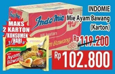 Promo Harga Indomie Mi Kuah Ayam Bawang per 40 pcs 69 gr - Hypermart