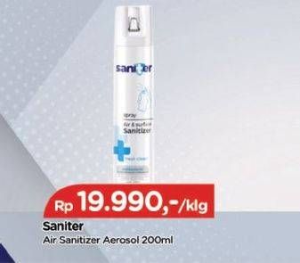 Promo Harga SANITER Air & Surface Sanitizer Aerosol Fresh Clean 200 ml - TIP TOP