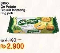 Promo Harga SIANTAR TOP GO Potato Biskuit Kentang Original 60 gr - Indomaret