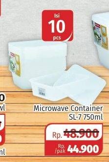 Promo Harga Microwave Container SL-7 750ml  - Lotte Grosir