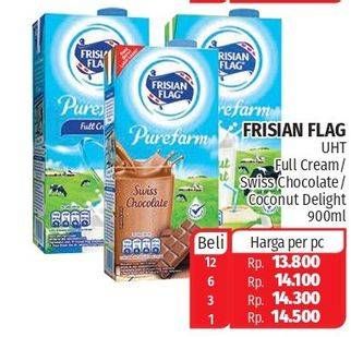Promo Harga FRISIAN FLAG Susu UHT Purefarm Coconut Delight, Full Cream, Swiss Chocolate 900 ml - Lotte Grosir