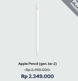 Promo Harga Apple Pencil 2nd Gen  - iBox