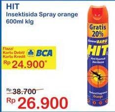 Promo Harga HIT Aerosol Orange 600 ml - Indomaret