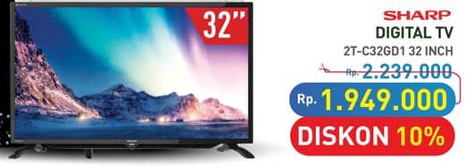 Promo Harga Sharp 2T-C32GD1500i  - Hypermart