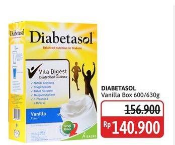 Promo Harga Diabetasol Special Nutrition for Diabetic Vanilla 600 gr - Alfamidi