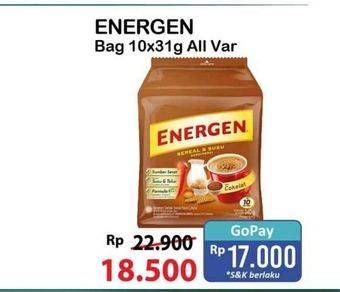 Promo Harga Energen Cereal Instant All Variants per 10 sachet 31 gr - Alfamart