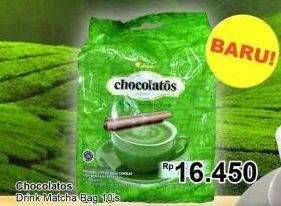 Promo Harga Chocolatos Chocolate Bubuk Matcha per 10 sachet 26 gr - TIP TOP
