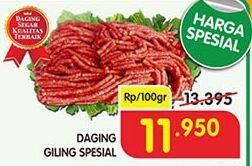 Promo Harga Daging Giling Sapi Spesial per 100 gr - Superindo