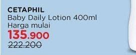 Promo Harga Cetaphil Baby Lotion 400 ml - Watsons