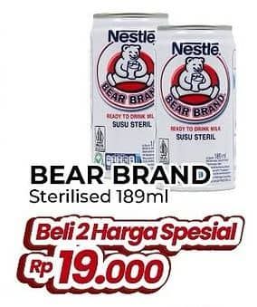 Promo Harga Bear Brand Susu Steril 189 ml - Yogya