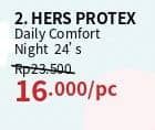 Promo Harga Hers Protex Comfort Night 24 pcs - Guardian