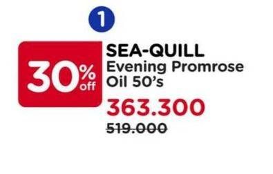 Promo Harga Sea Quill Evening Primrose Oil 1000 mg 50 pcs - Watsons