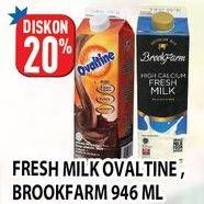 OVALTINE Fresh Milk/BROOKFARM Fresh Milk