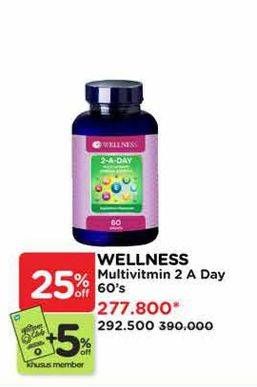 Promo Harga Wellness Mineral 2-A-Day 60 pcs - Watsons