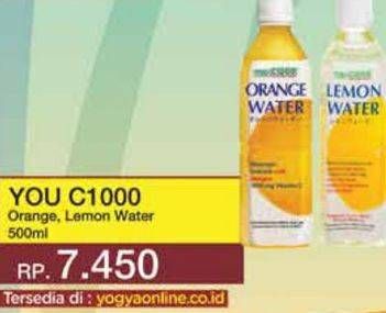 Promo Harga You C1000 Isotonic Drink Orange Water, Lemon Water 500 ml - Yogya