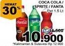 Promo Harga COCA COLA Minuman Soda 1500 ml - Giant
