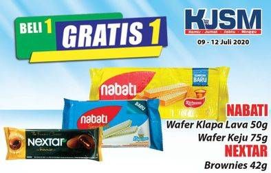 Promo Harga NABATI RICHEESE Wafer Klapa Lava50gr/Wafer Keju 75gr/NEXTAR Brownies 42gr  - Hari Hari