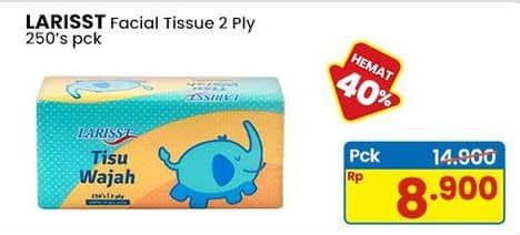 Promo Harga Larisst Facial Tissue 250 sheet - Indomaret