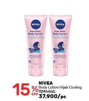 Promo Harga NIVEA Extra White Body Serum Hijab Cooling  - Guardian
