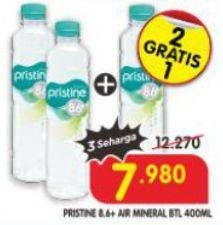 Promo Harga Pristine 8 Air Mineral 400 ml - Superindo