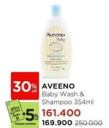 Aveeno Baby Wash & Shampoo 345 ml Diskon 32%, Harga Promo Rp169.900, Harga Normal Rp250.000, Khusus Member Rp. 161.400, Khusus Member