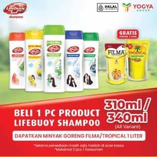 Promo Harga Lifebuoy Shampoo All Variants 340 ml - Yogya