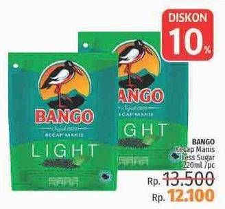 Promo Harga BANGO Kecap Manis Light 220 ml - LotteMart
