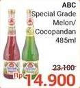 Promo Harga ABC Syrup Special Grade Melon, Coco Pandan 485 ml - Alfamidi