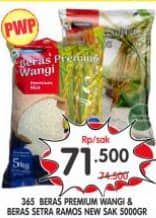 Promo Harga 365 Beras Premium Wangi, Setra Ramos 5000 gr - Superindo