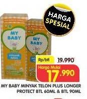 Promo Harga MY BABY Minyak Telon Plus Longer Protection  - Superindo