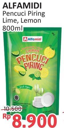 Promo Harga Alfamidi Pencuci Piring Lemon, Lime 800 ml - Alfamidi
