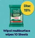 Promo Harga Wipol Surface Disinfecting Wipes 10 sheet - Hypermart