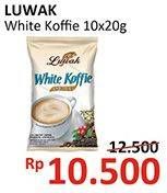 Promo Harga Luwak White Koffie per 10 sachet 20 gr - Alfamidi