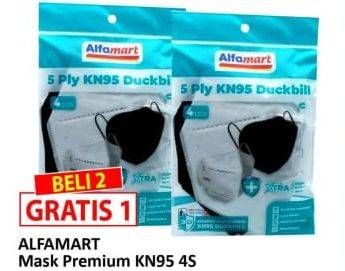 Promo Harga ALFAMART Masker Premium KN95 4 pcs - Alfamart