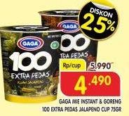 Promo Harga GAGA 100 Extra Pedas Kuah Jalapeno, Goreng Jalapeno 75 gr - Superindo