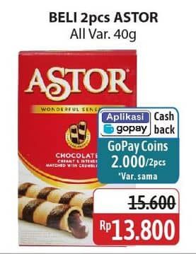 Promo Harga Astor Wafer Roll All Variants 40 gr - Alfamidi